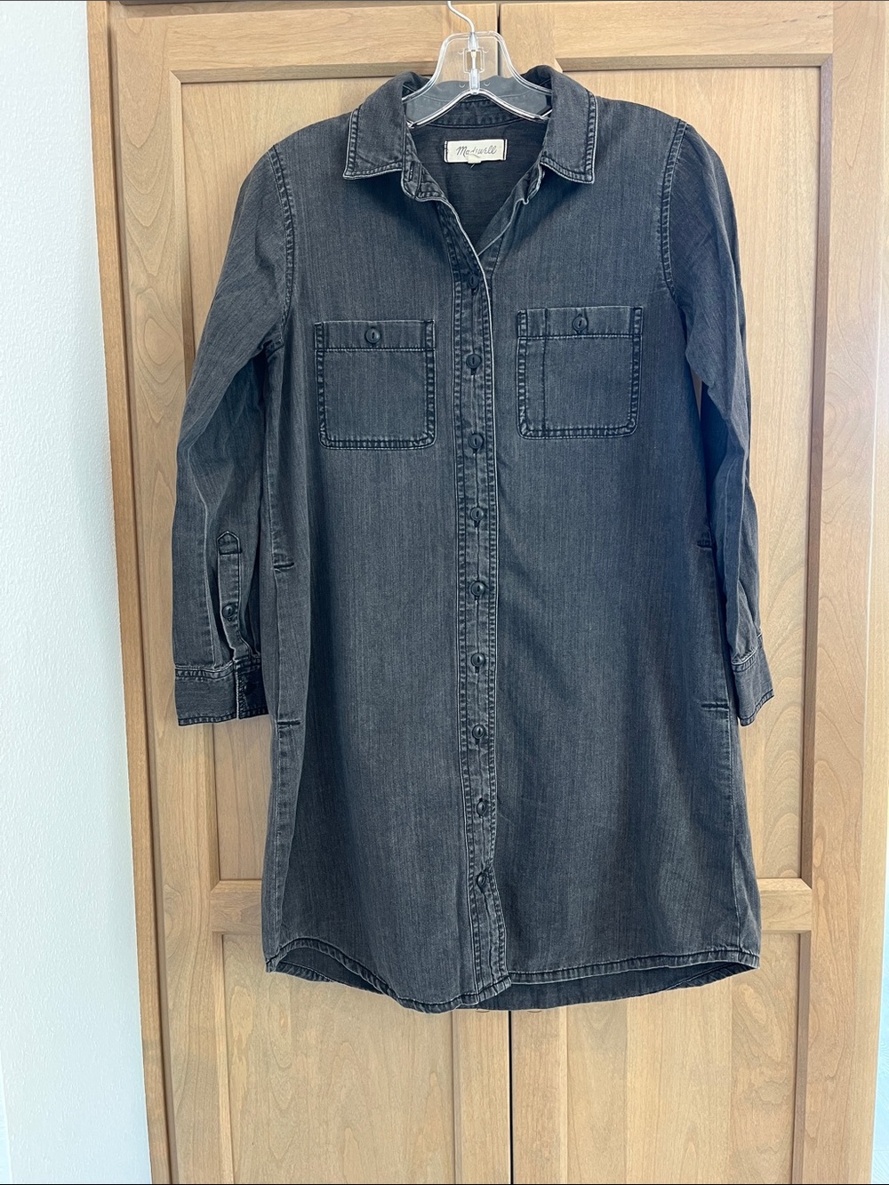 Madewell Black Denim Shirtdress